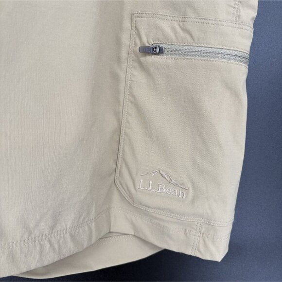 L.L. Bean Men's 10" Cresta Hiking Shorts 34 W Tan Outdoor Camping Fishing - Picture 3 of 11